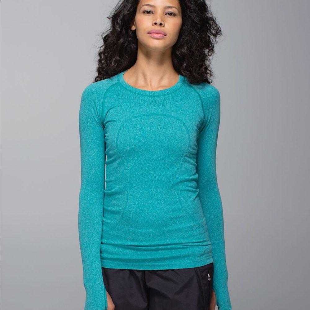 Lululemon long sleeve swiftly: turquoise